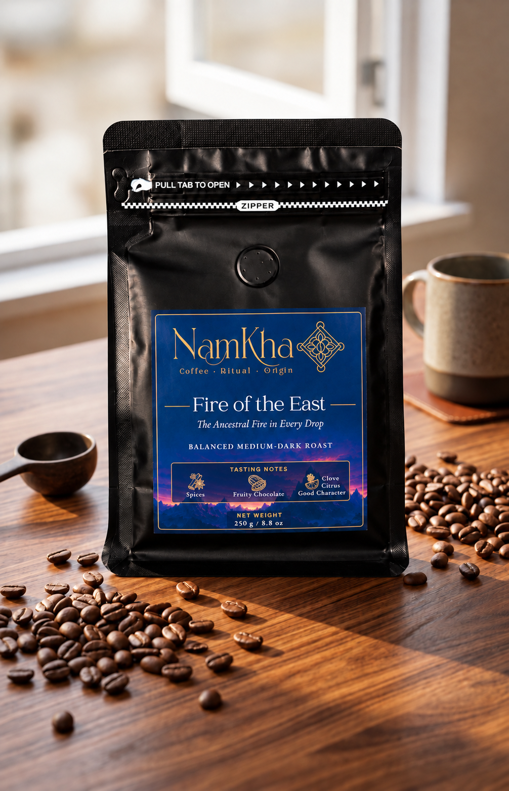 Fire of the East — Single-Origin Reserve (250 g / 8.8 oz)